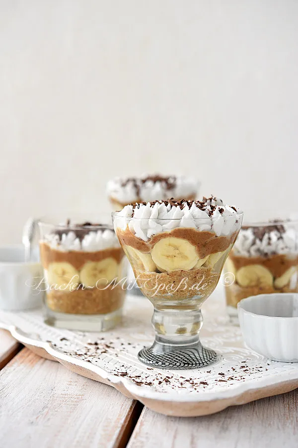 Banoffee Pie im Glas (vegan)