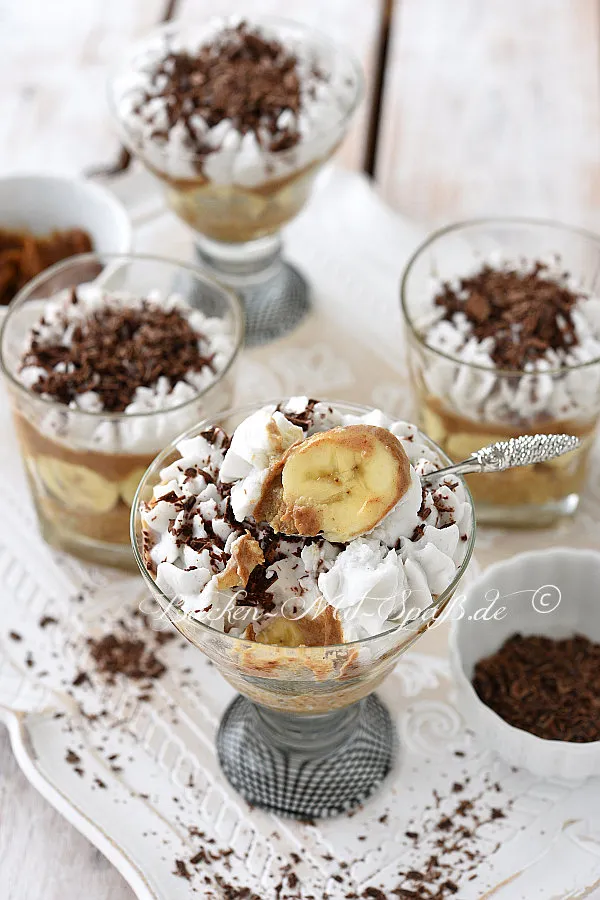 Banoffee Pie im Glas (vegan)