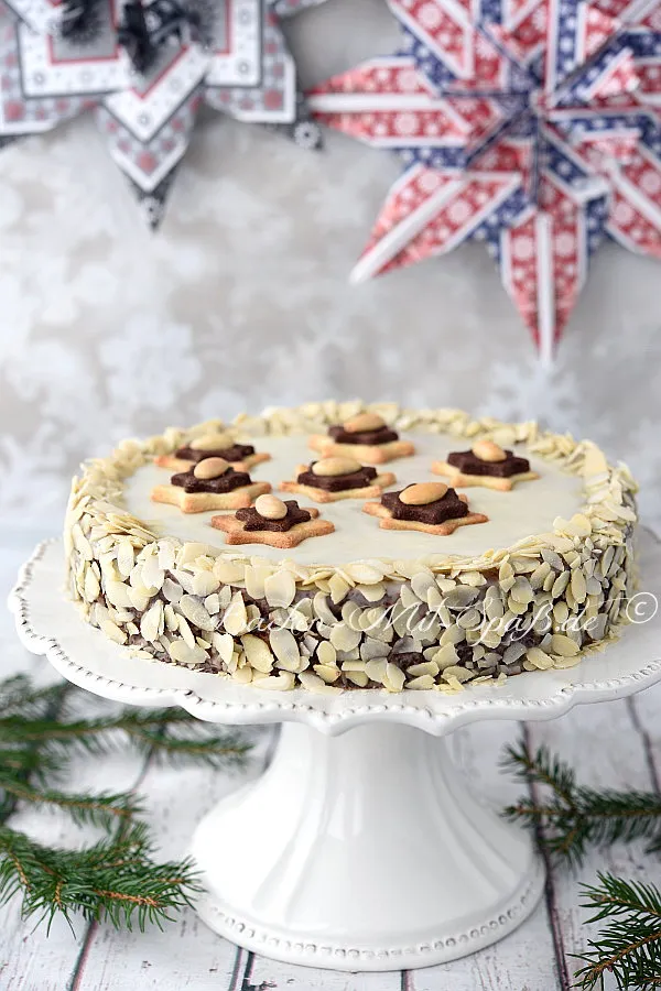 Mohn- Käsekuchen mit Löffelbiskuits