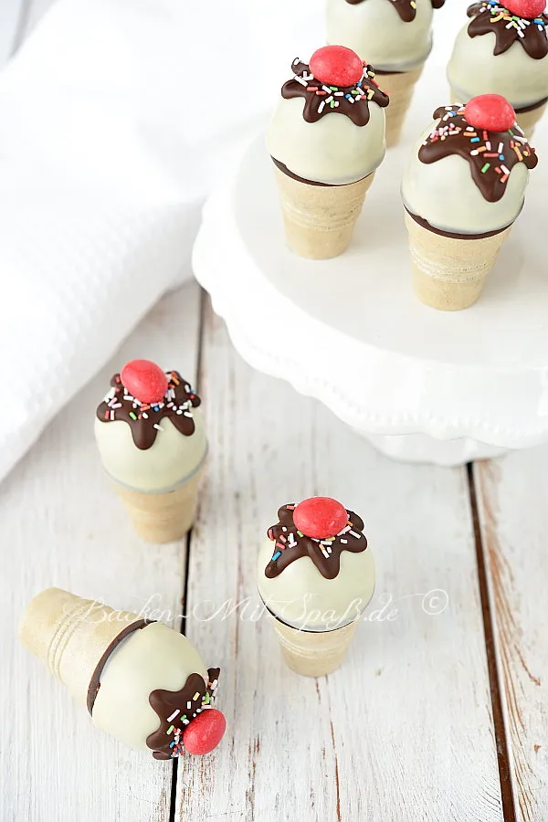 Eiswaffel-Cake Pops