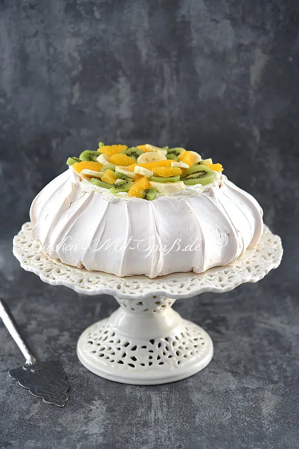 Pavlova mit Mascarpone- Creme