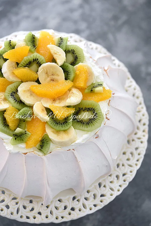 Pavlova mit Mascarpone- Creme