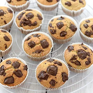 Glutenfreie Bananen-Muffins mit Schokostückchen