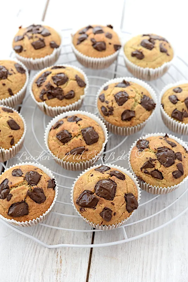 Glutenfreie Bananen-Muffins mit Schokostückchen