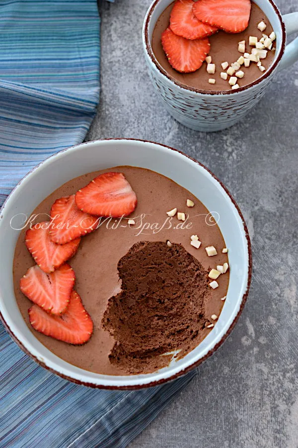 Vegane Mousse au Chocolat mit Aquafaba