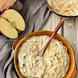 Hirsepudding mit Apfel