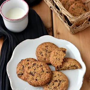 Mandelkekse mit Schokostückchen (low carb)