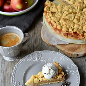 Apfelkuchen mit Streuseln (ohne Ei)