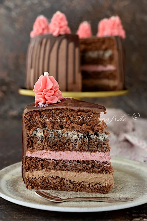 Himbeer-Oreo-Schoko-Torte