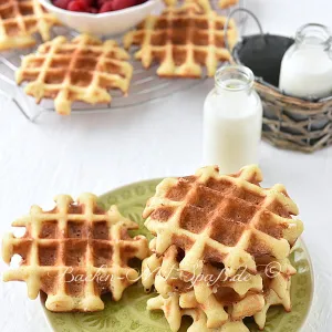 Glutenfreie belgische Waffeln (Lütticher Waffeln)