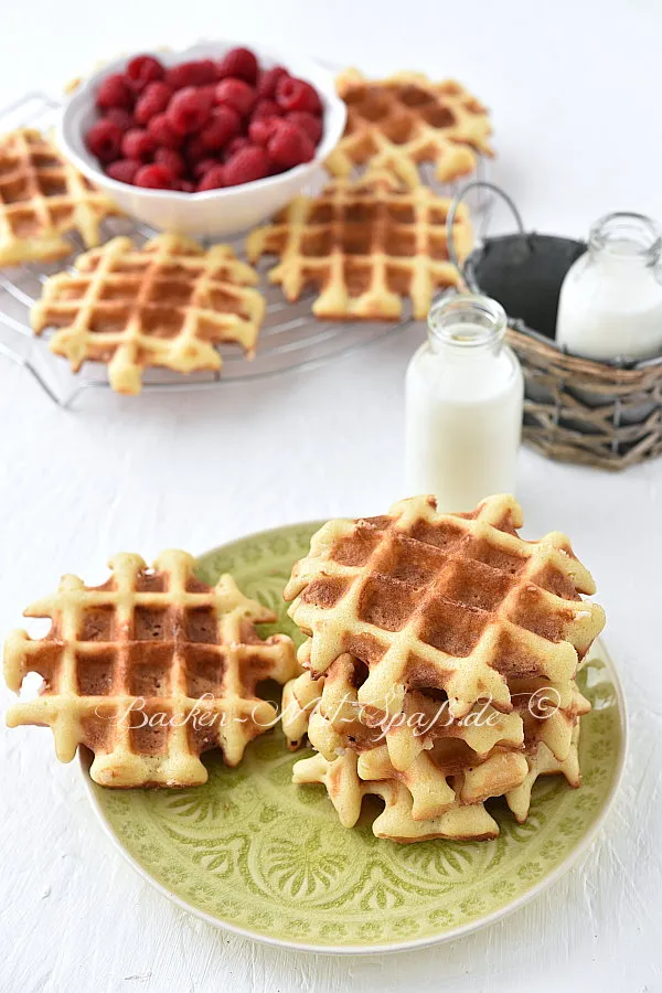 Glutenfreie belgische Waffeln (Lütticher Waffeln)