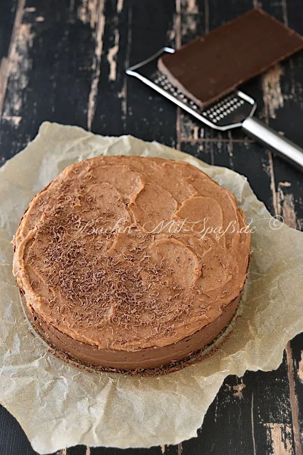 Schoko-Hirse-Käsekuchen ohne Backen (vegan, glutenfrei)