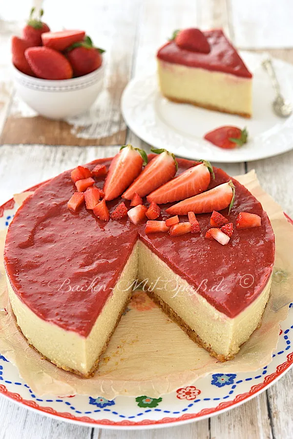 Hirse-Käsekuchen ohne Backen (vegan, glutenfrei)