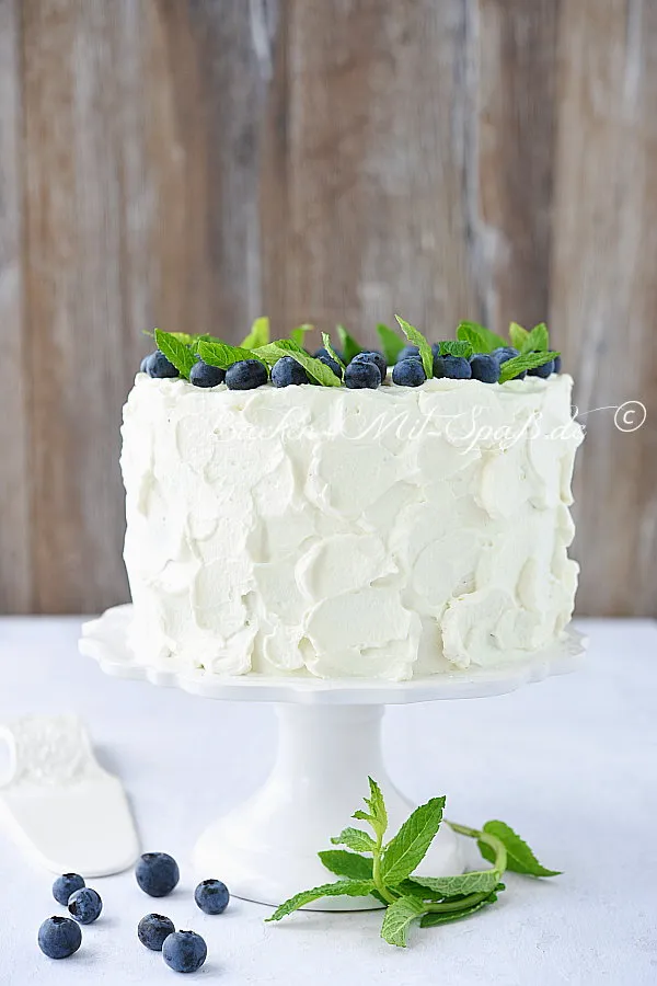 Glutenfreie Schoko-Nuss-Torte mit Heidelbeercreme