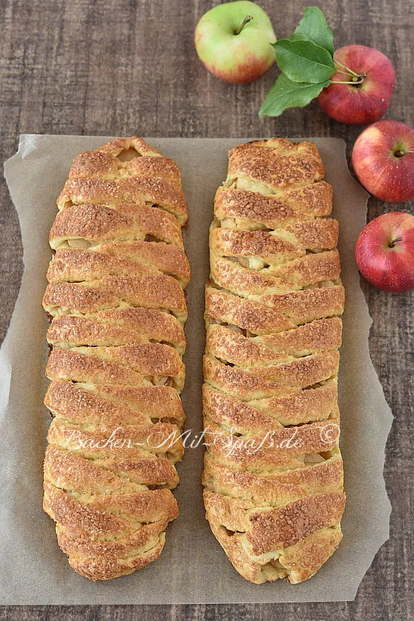 Apfelstrudel mit Hefe-Mürbeteig