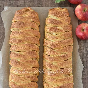 Apfelstrudel mit Hefe-Mürbeteig