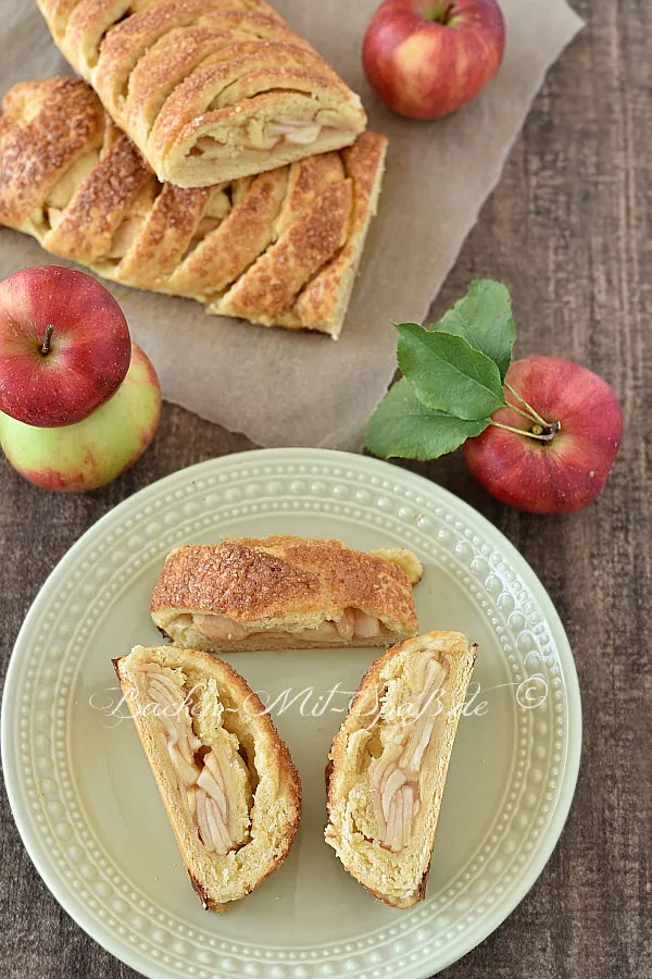 Apfelstrudel mit Hefe-Mürbeteig