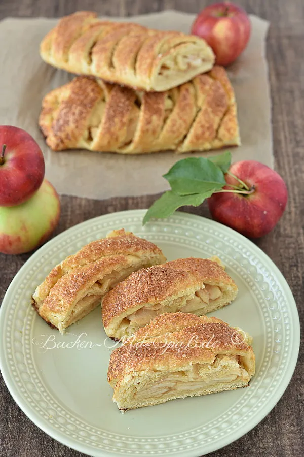 Apfelstrudel mit Hefe-Mürbeteig