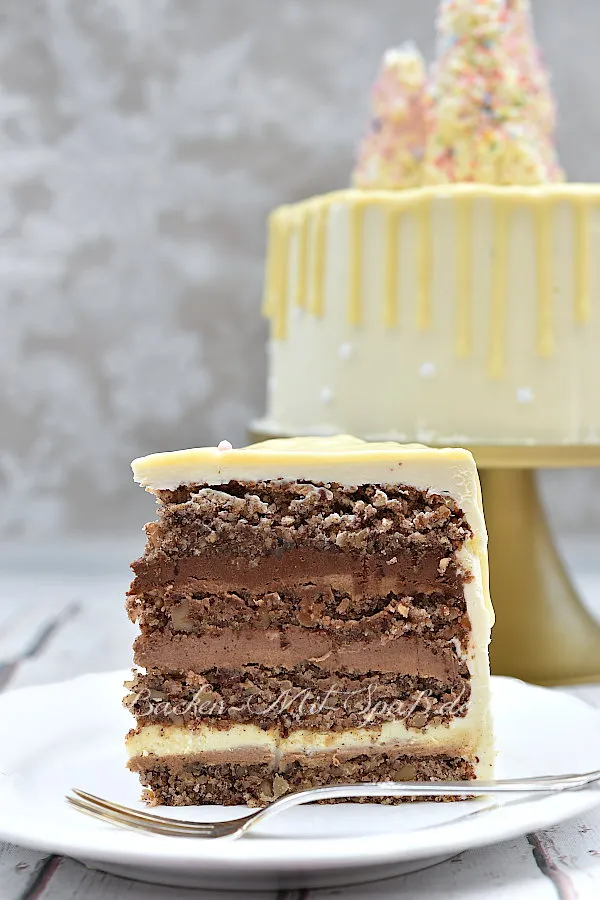 Schoko-Nuss-Torte mit Spekulatiuscreme