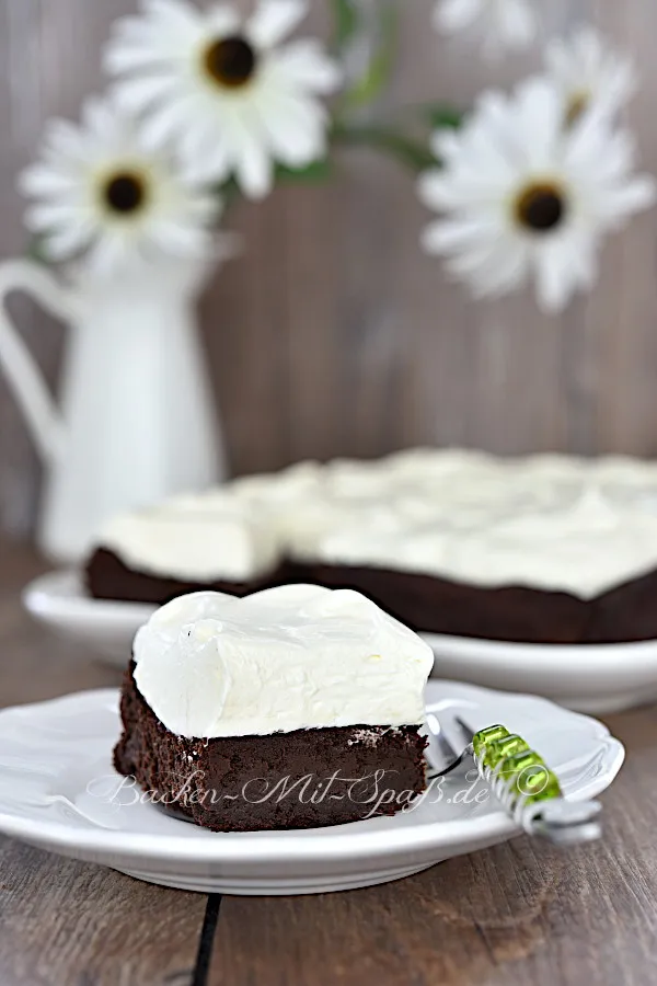 Brownies mit Mascarpone-Creme (low carb, keto)