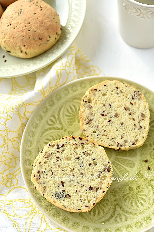 Brötchen mit Eiweißpulver (Low Carb, Keto)