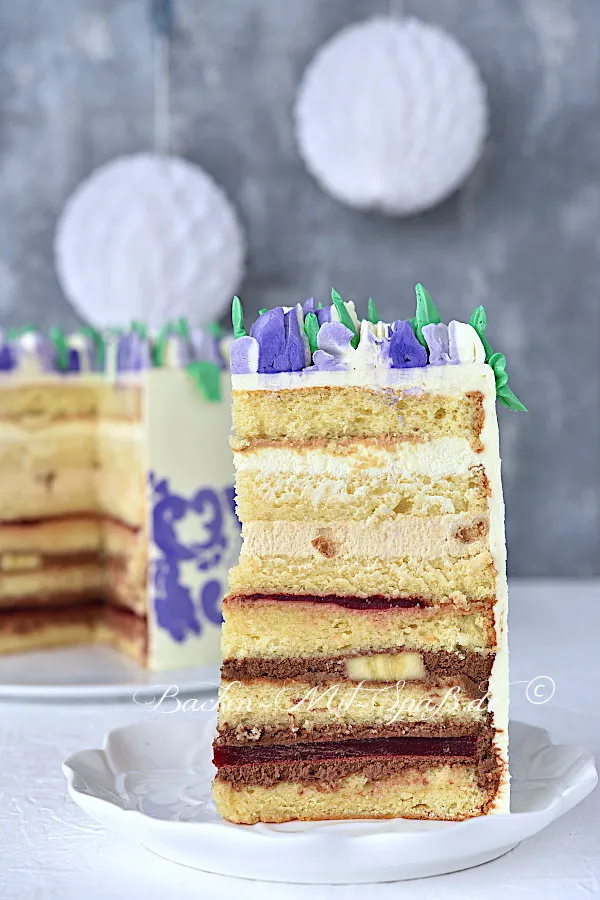 Schoko-Himbeer-Karamell-Torte mit Schweizer Buttercreme