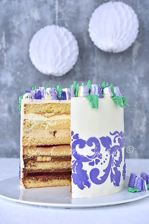 Schoko-Himbeer-Karamell-Torte mit Schweizer Buttercreme