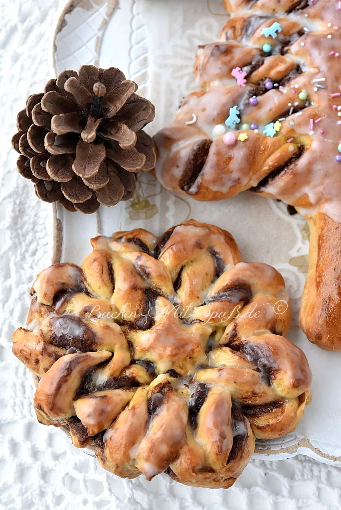 Nutella-Hefe-Weihnachtsbaum