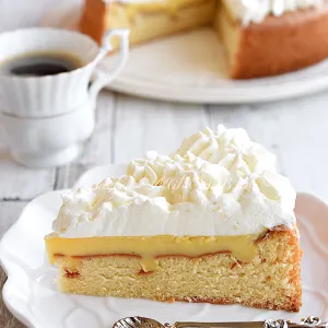 Eggnog Poke Cake