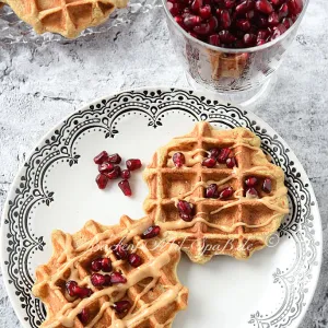 Bananen-Haferflocken-Waffeln