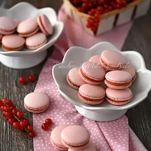 Johannisbeer-Macarons