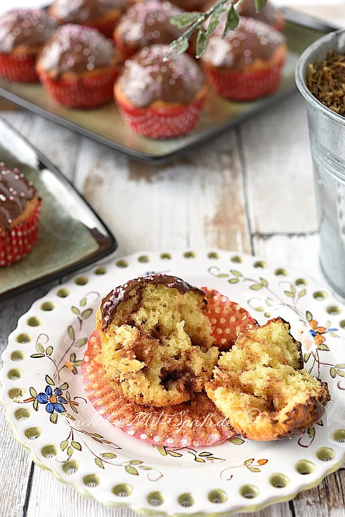 Vanille-Muffins mit Schokostückchen