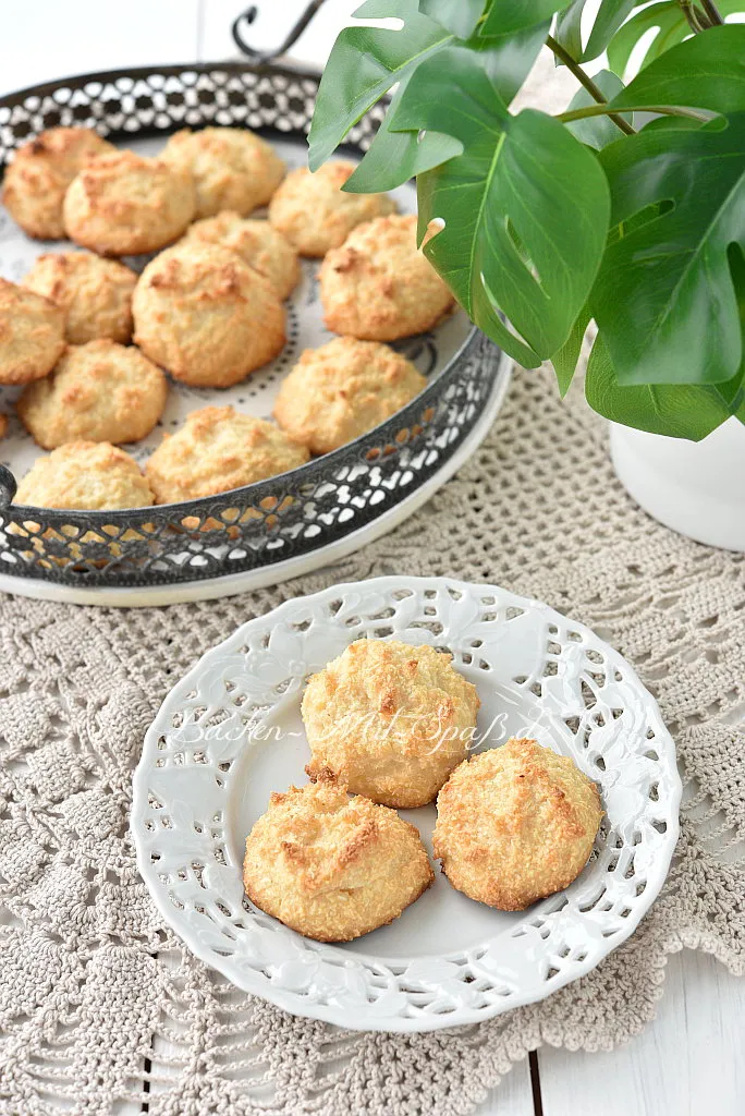 Kokosmakronen mit gezuckerter Kondensmilch