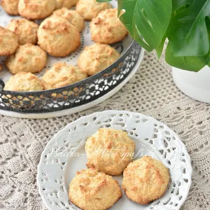 Kokosmakronen mit gezuckerter Kondensmilch