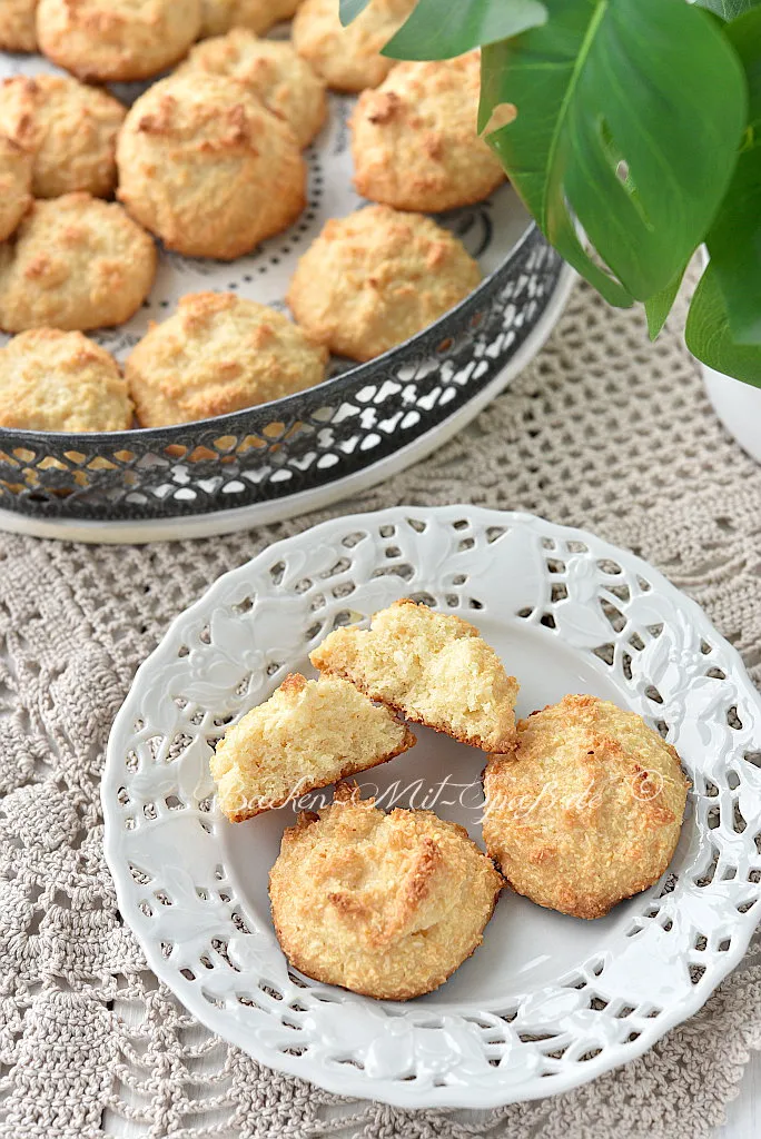 Kokosmakronen mit gezuckerter Kondensmilch