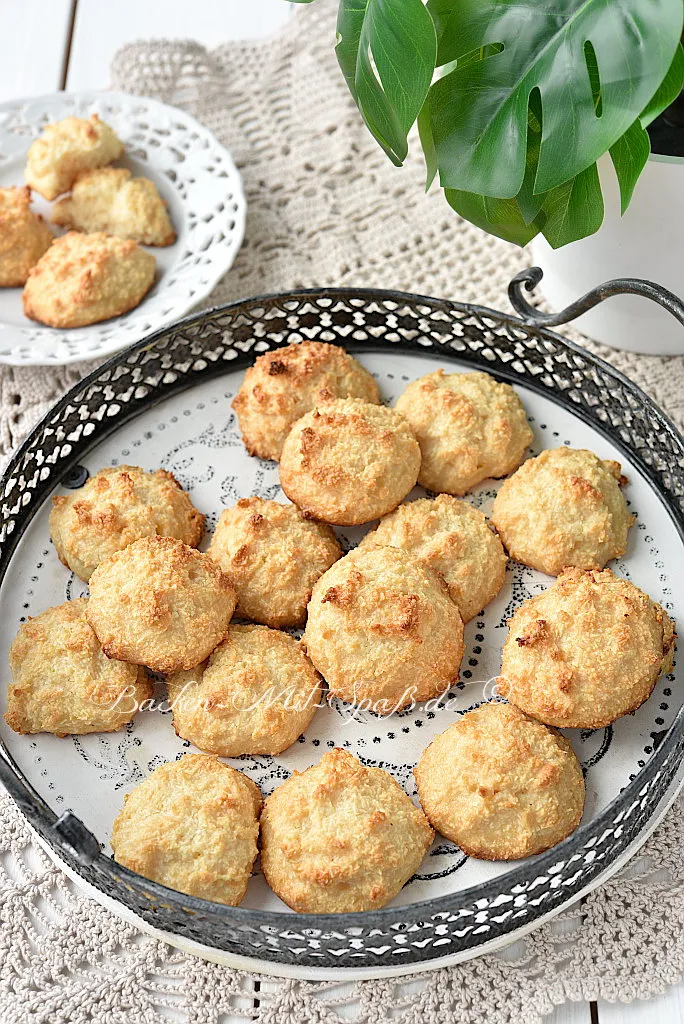 Kokosmakronen mit gezuckerter Kondensmilch