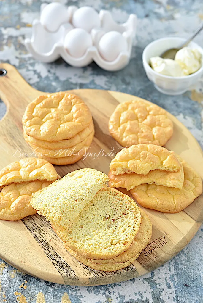 Wolkenbrot (Eiweißbrötchen keto, low carb, glutenfrei)