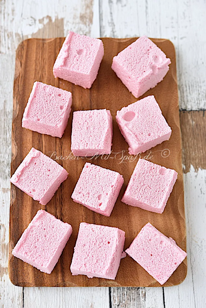 Marshmallows aus Götterspeise (Keto, Low Carb)