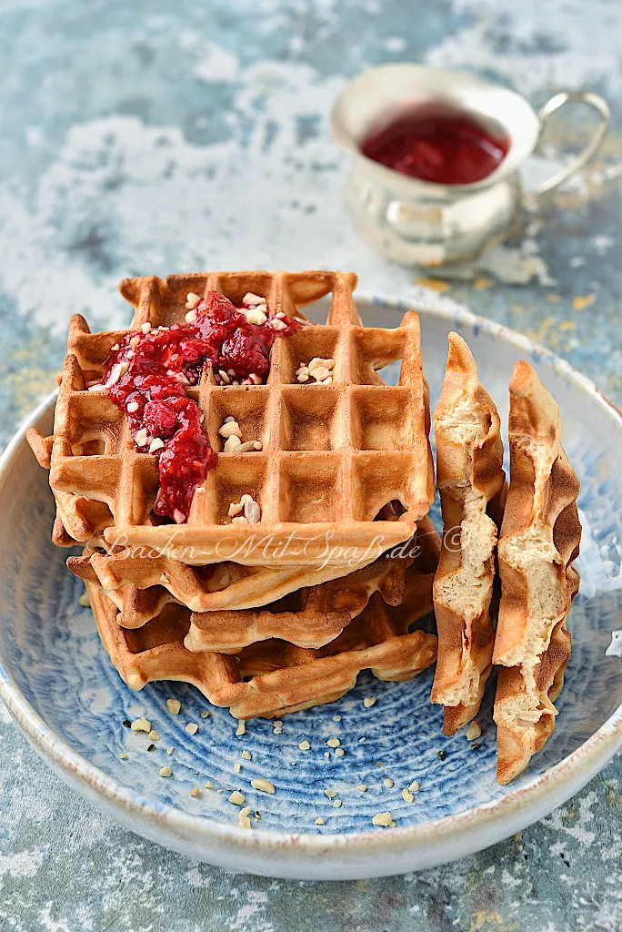 Erdnussbutter-Waffeln (Low Carb, Keto)