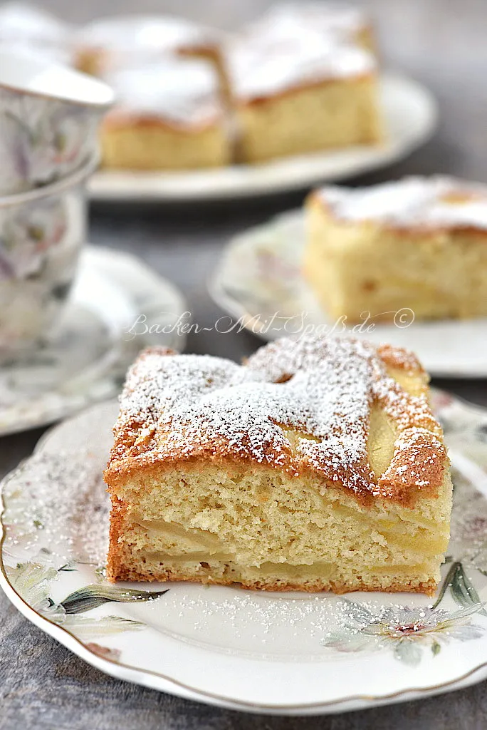 Apfel-Biskuit-Kuchen