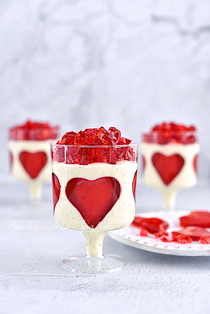 Panna Cotta mit Herz