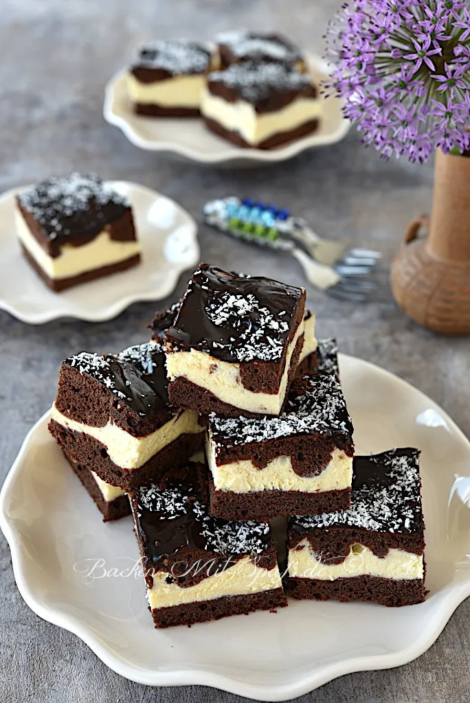 Käsekuchen mit Schokoladenteig Käsekuchen mit Schokoladenteig