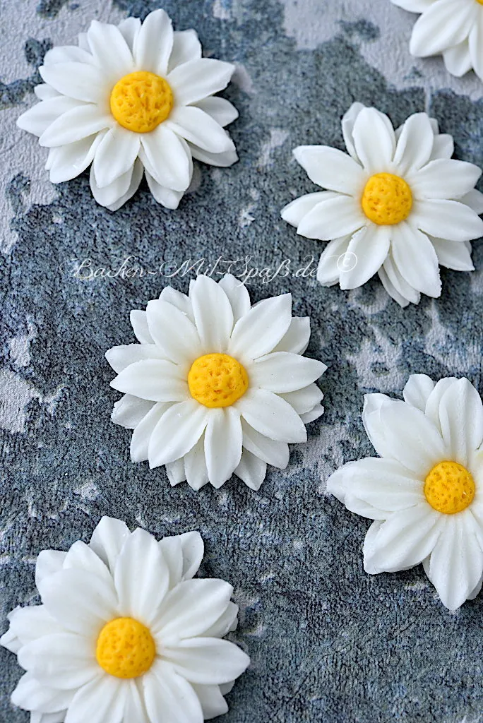 Margeriten aus Fondant Margeriten aus Fondant