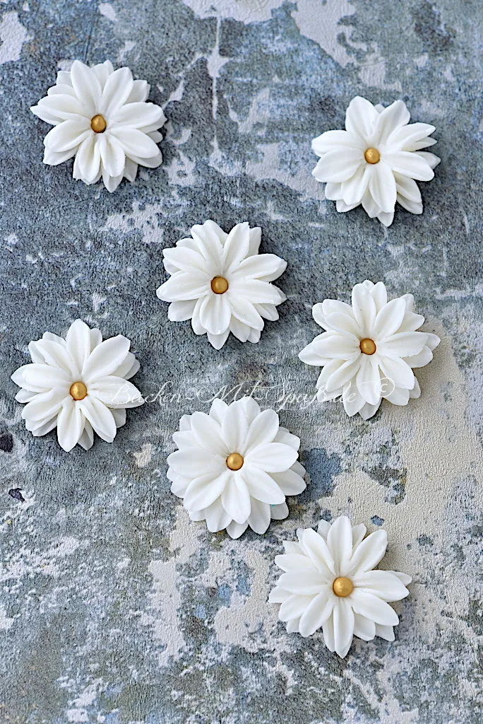 Margeriten aus Fondant Margeriten aus Fondant