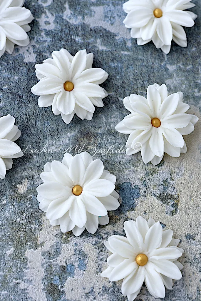 Margeriten aus Fondant Margeriten aus Fondant