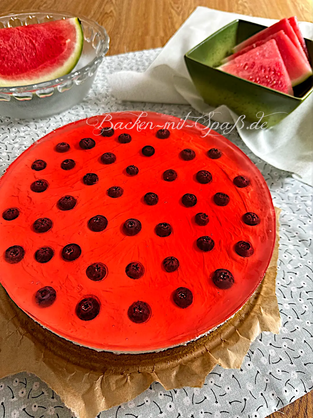 Wassermelonen-Kuchen Wassermelonen-Kuchen