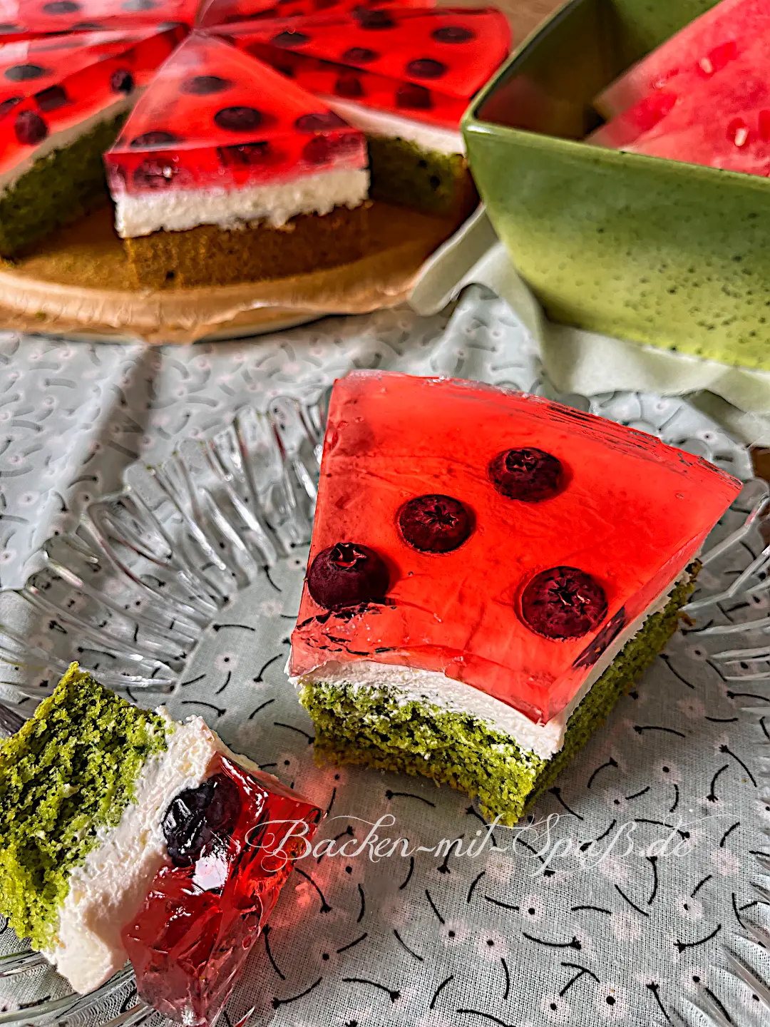 Wassermelonen-Kuchen Wassermelonen-Kuchen