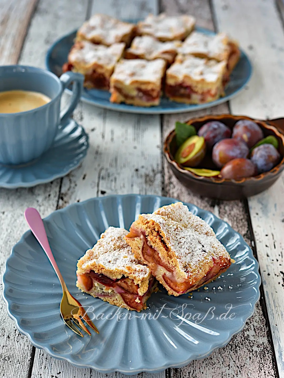 Pflaumenkuchen mit Mürbeteig