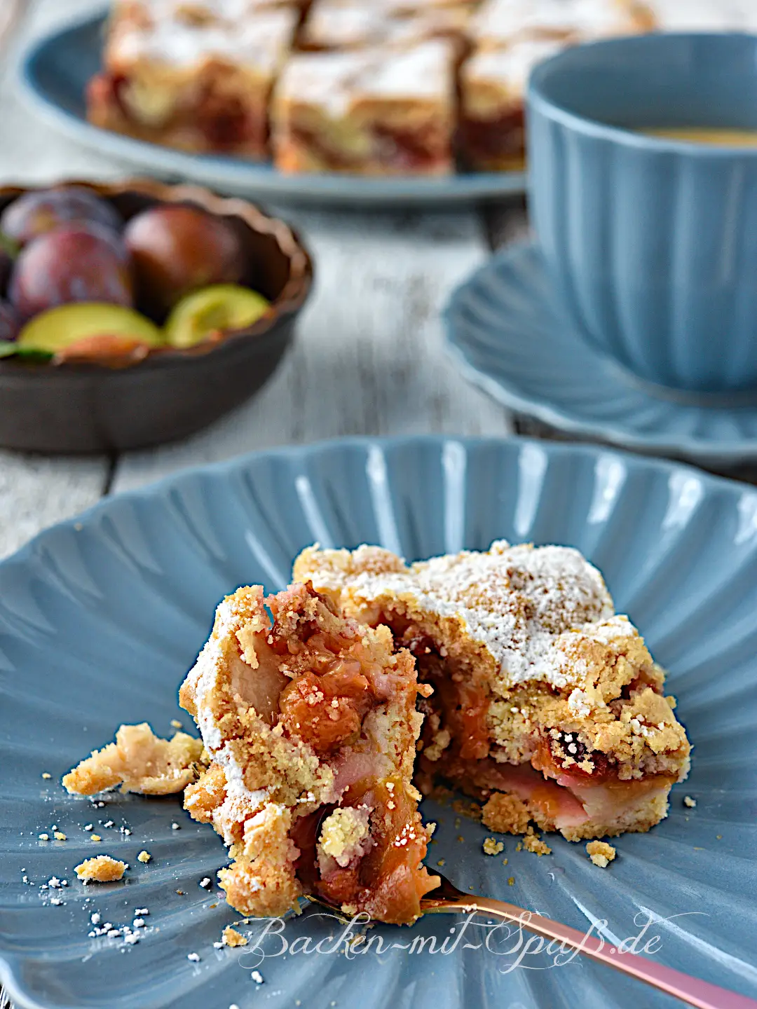 Pflaumenkuchen mit Mürbeteig Pflaumenkuchen mit Mürbeteig