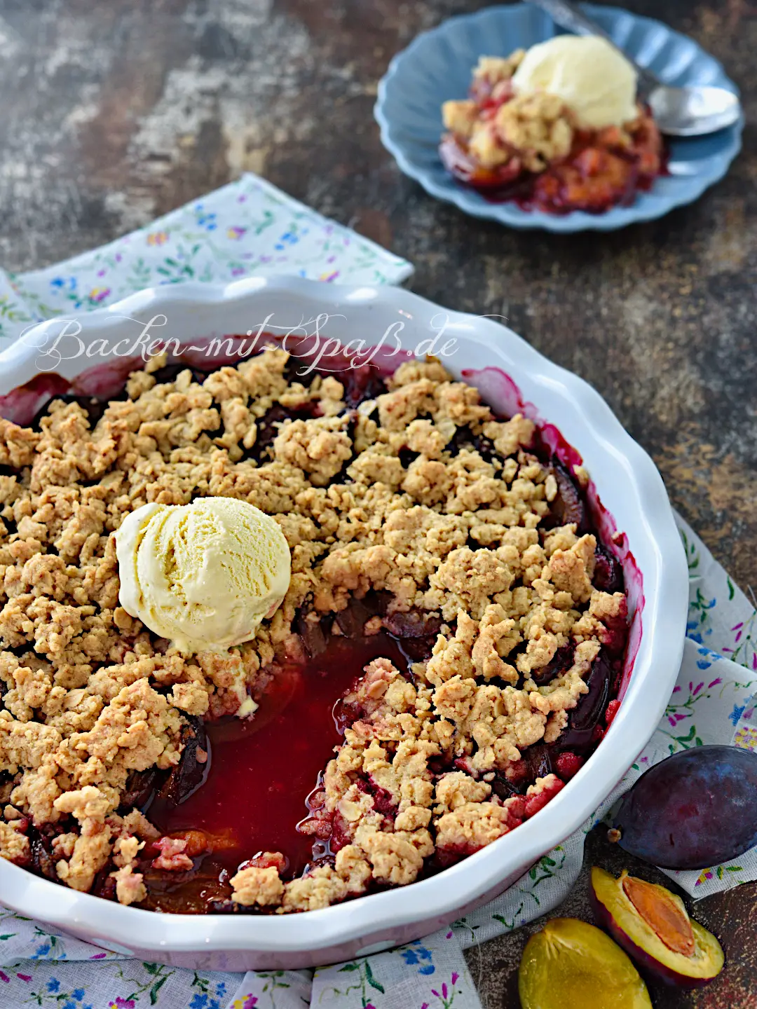 Pflaumen-Crumble Pflaumen-Crumble